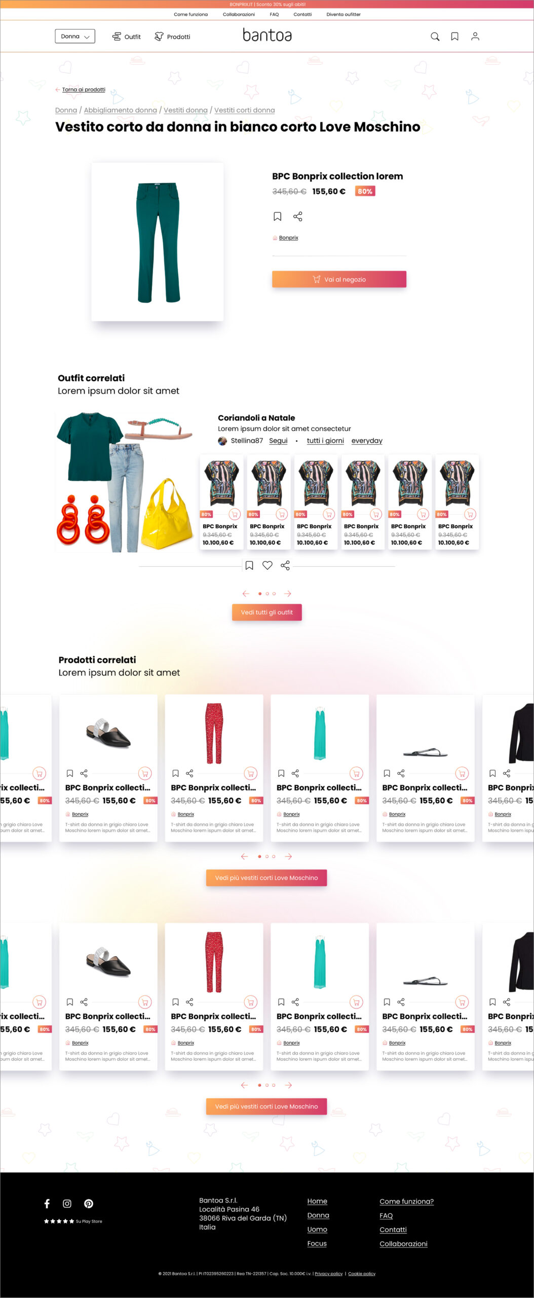 Bantoa progettazione sito